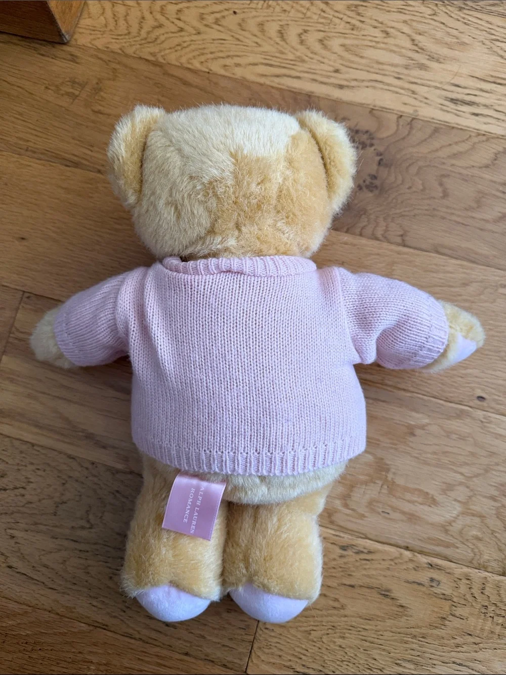 Ralph Lauren Romance - Beige Bear with Pink Ribbon Tag